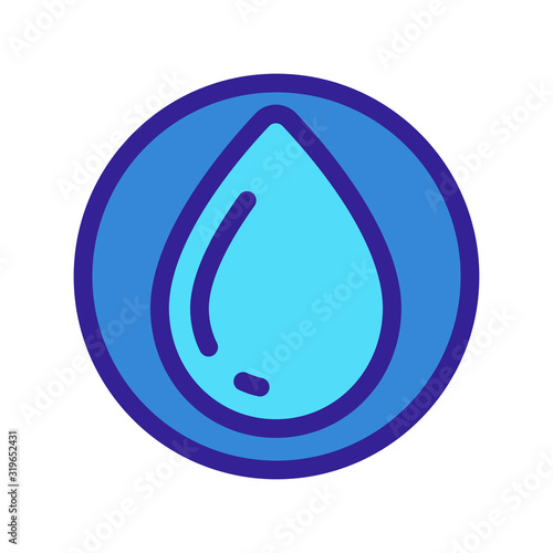 The composition of the liquid icon is a vector. Thin line sign. Isolated contour symbol illustration