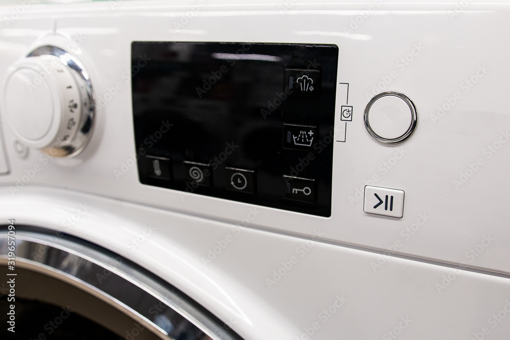 modern control panel of household appliances modern control panel of household appliances