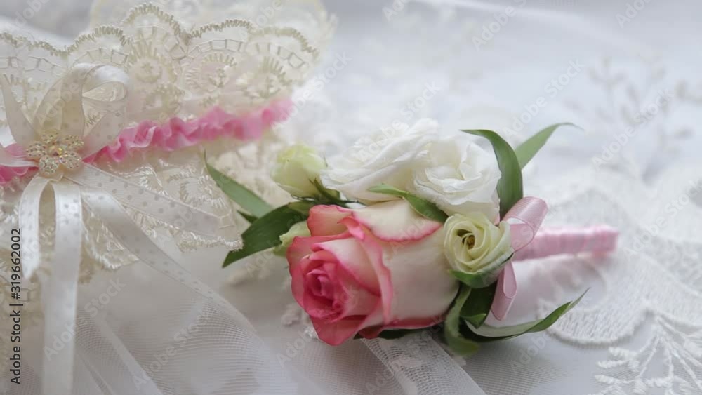 Weddings boutonniere and accessories groom and bride Weddings boutonniere and accessories groom and bride