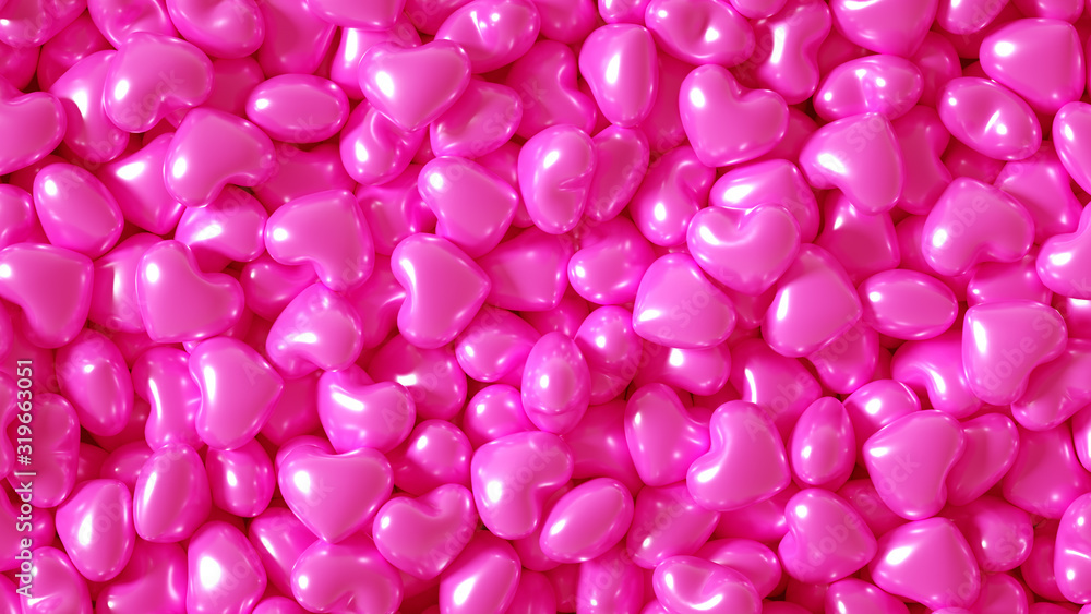 Beautiful golden background with hearts, Happy Valentine's Day! 3d illustration, 3d rendering. Beautiful golden background with hearts, Happy Valentine's Day! 3d illustration, 3d rendering.