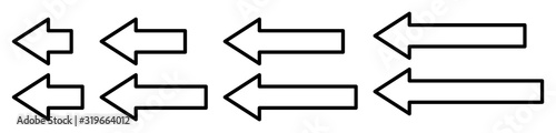  Arrow outline. Arrow outline icon . Arrow outline vector.