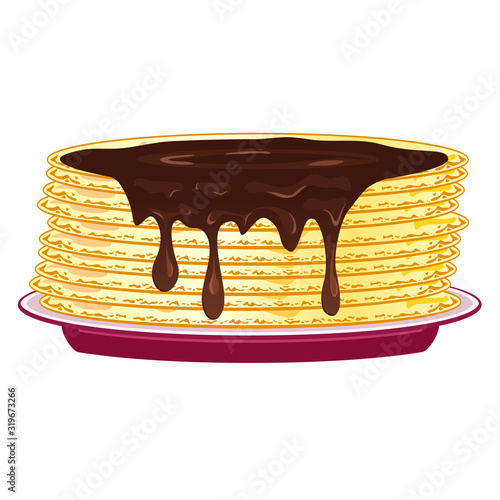 Crêpe Bretonne au chocolat fondu