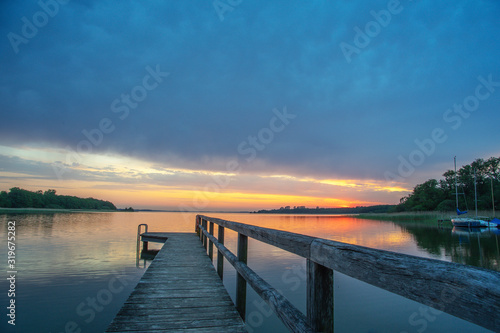 pier at sunset