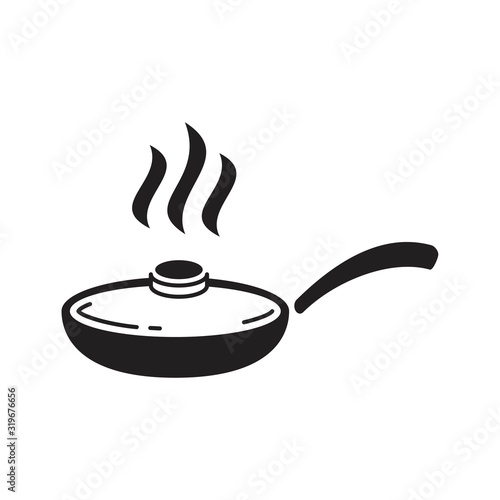 frying pan icon vector illustration