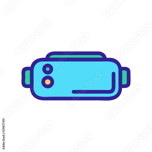 Glasses are underwater vector icon. Thin line sign. Isolated contour symbol illustration