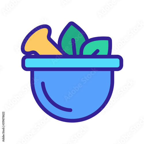 medicinal herbs icon vector. Thin line sign. Isolated contour symbol illustration