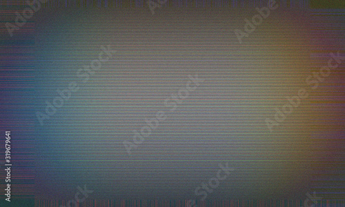 Valokuva abstract background with copy space for text, old tv scan line monitor for glitc