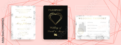 Destination Wedding Pass Vector