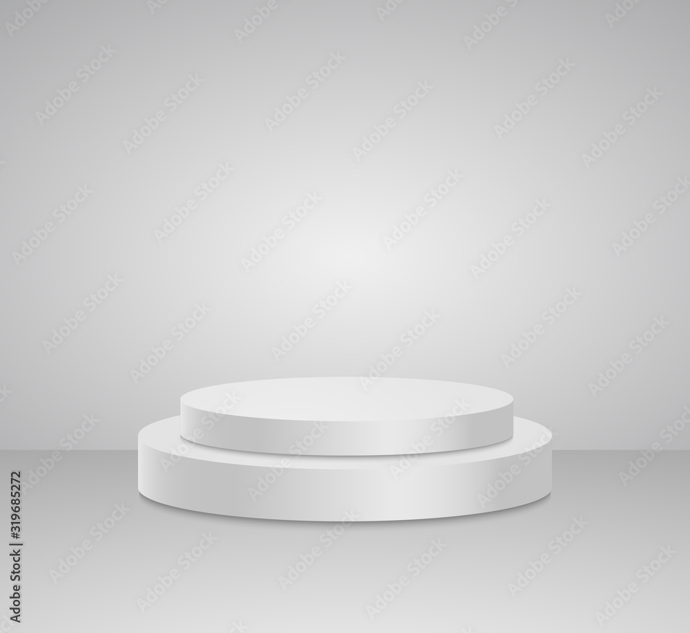 3d White cylinder podium minimal studio background. Abstract 3d geometric shape 3d White cylinder podium minimal studio background. Abstract 3d geometric shape