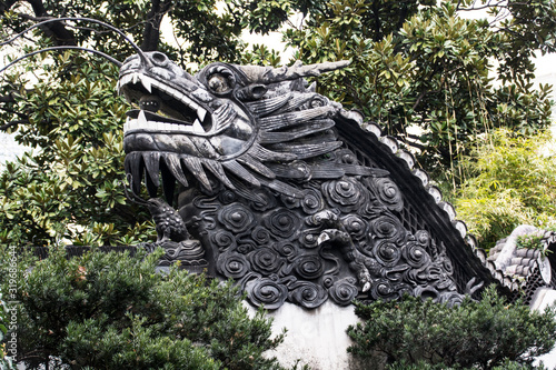 Canvas Print Der Yu Yuan-Garten in Shanghai.