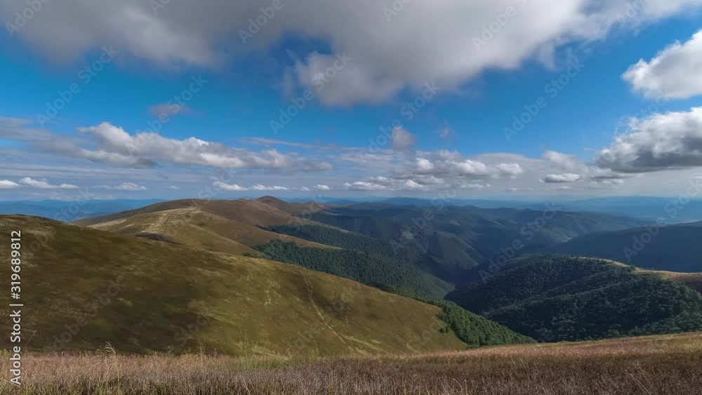Clouds timelapse in the Carpathian mountains, Ukraine Clouds timelapse in the Carpathian mountains, Ukraine