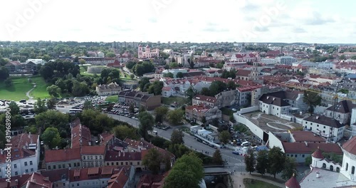 Vilnius cityscape in a beautiful summer day, Lithuania. photo