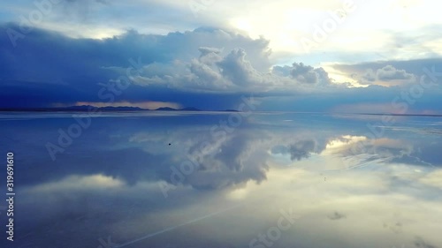 Wallpaper Mural Uyuni lake DRONE beautiful reflection  Torontodigital.ca