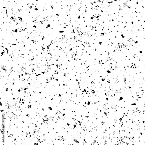 Seamless speckled, grainy, distressed grunge pattern, texture