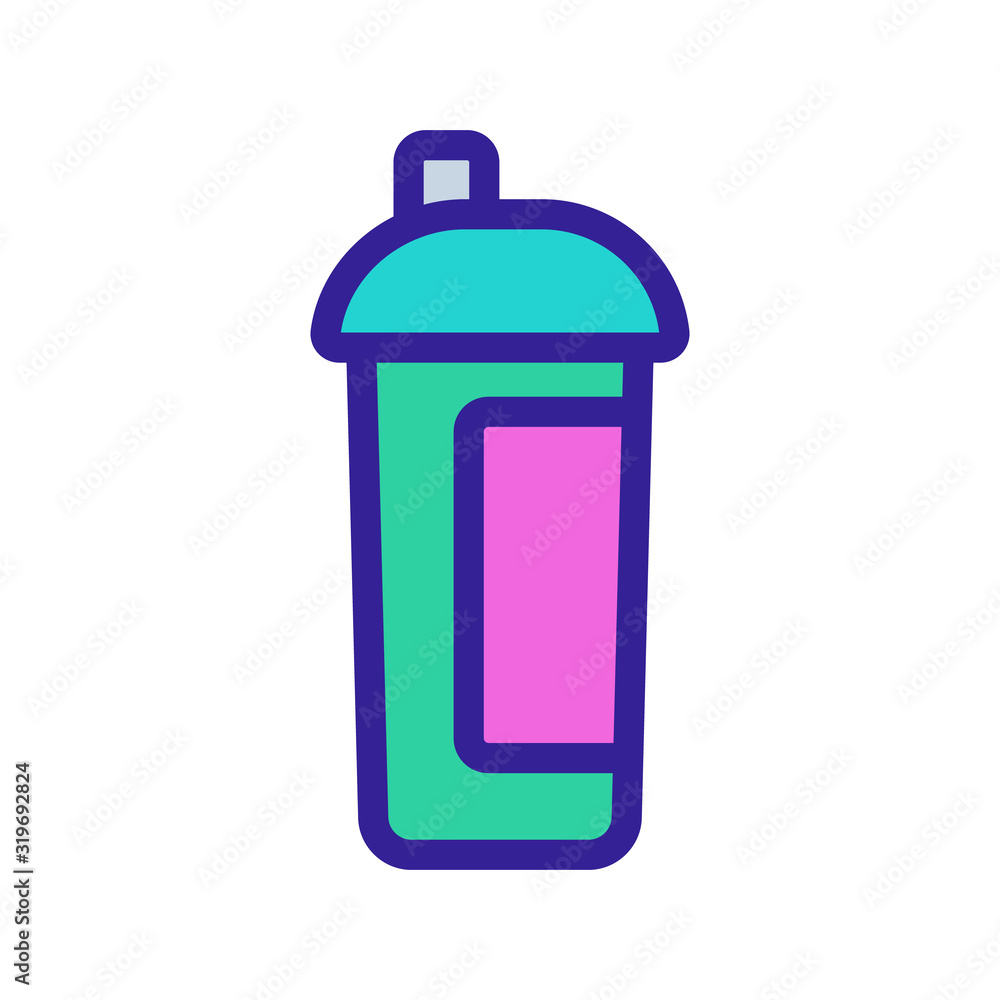 Energy drink icon vector. Thin line sign. Isolated contour symbol illustration Energy drink icon vector. Thin line sign. Isolated contour symbol illustration