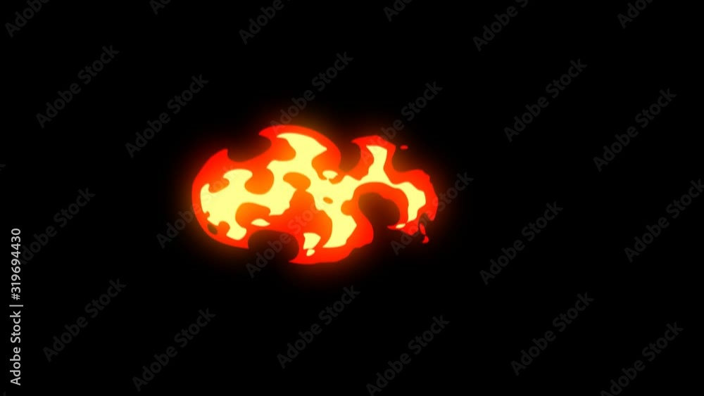 Fireball motion graphics with dark background Fireball motion graphics with dark background