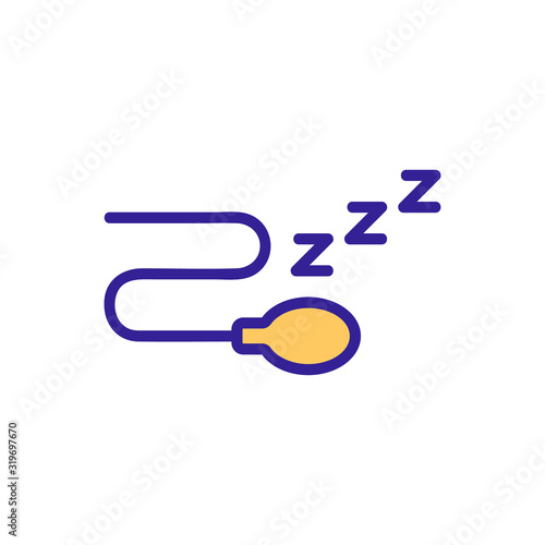 artificial insemination icon vector. Thin line sign. Isolated contour symbol illustration