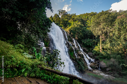 Wachirathan Falls Waterfall in Chang Mai Thailand