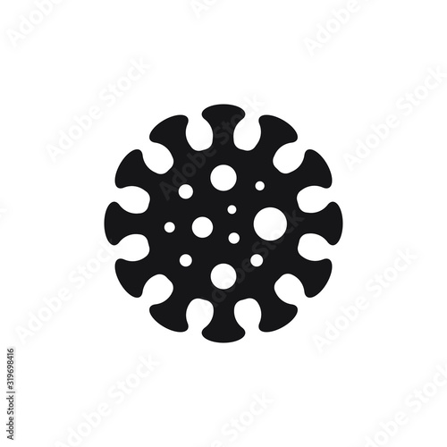 Virus icon, microbe, bacterium icon. Vector illustration isolated on background.