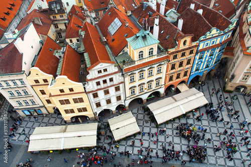 Old Town Square in center of Prague, Czech Republic