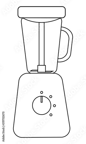 Flat icon of steamer blender for feeding a baby. Vector Illustration isolated on white background.