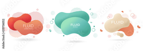 Fluid lines design with colorful red waves and curly lines