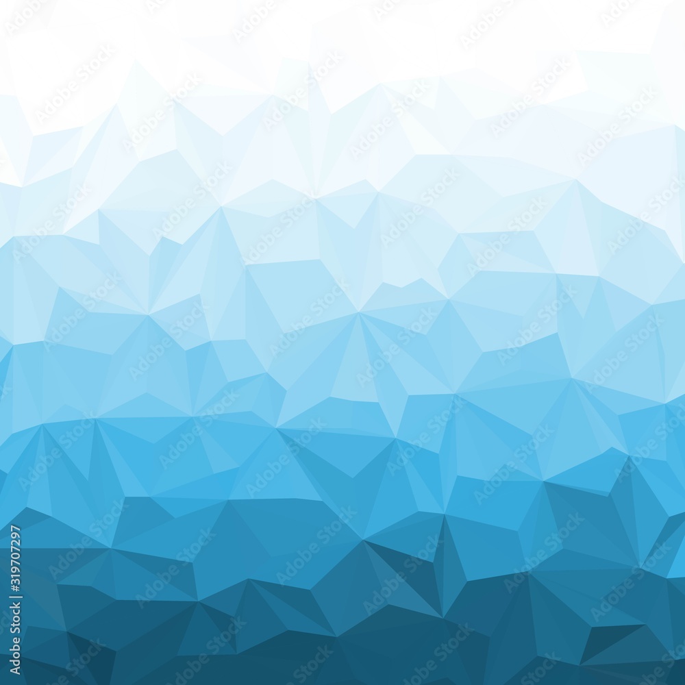 Fototapeta premium blue triangles background. polygonal style. abstract vector pattern. eps 10