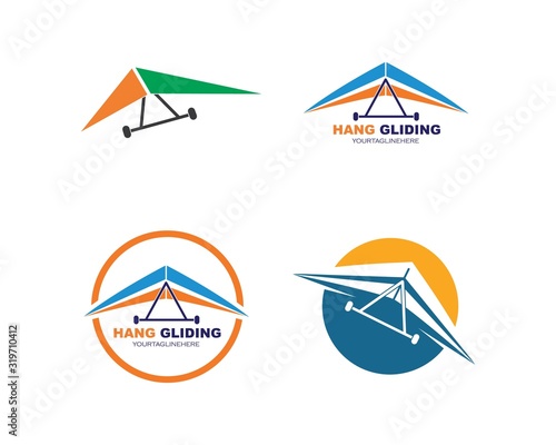 hang gliding icon vector illustration design