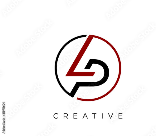 lp circle logo design vector icon
