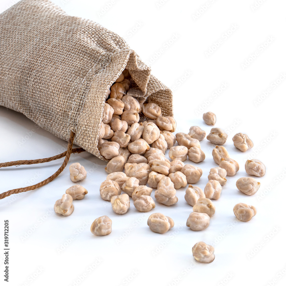 Chickpeas on a white isolated background. Food peas for your website design. Kitchen theme cuisine and cooking Chickpeas on a white isolated background. Food peas for your website design. Kitchen theme cuisine and cooking
