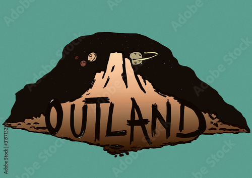 Tableau sur toile Vintage outland