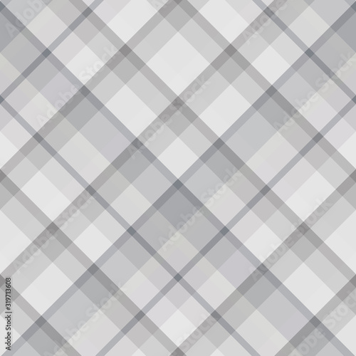 Seamless pattern in stylish light grey colors for plaid, fabric, textile, clothes, tablecloth and other things. Vector image. 2