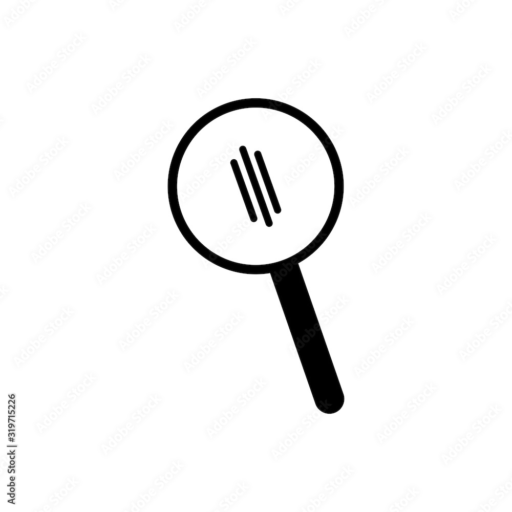 Magnifying glass icon vector illustration sign Magnifying glass icon vector illustration sign