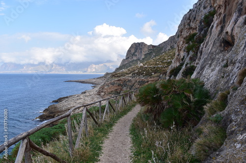 La Riserva naturale orientata Monte Cofano è un'area naturale protetta. Trapani. Sicilia occidentale