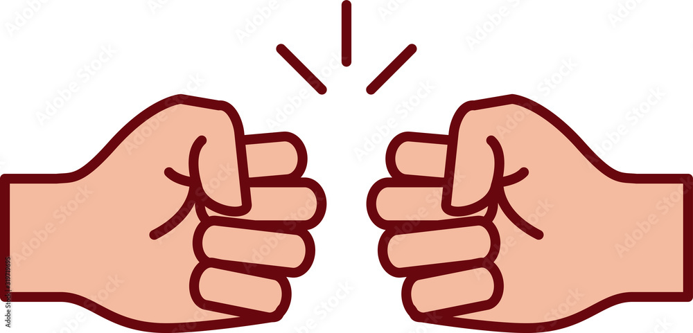 Obraz premium Fist Bump icon - vector