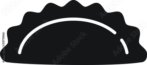 Dumpling icon, vector