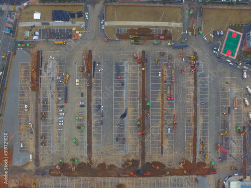 Wuhan Leishan Mountain Hospital is being constructed