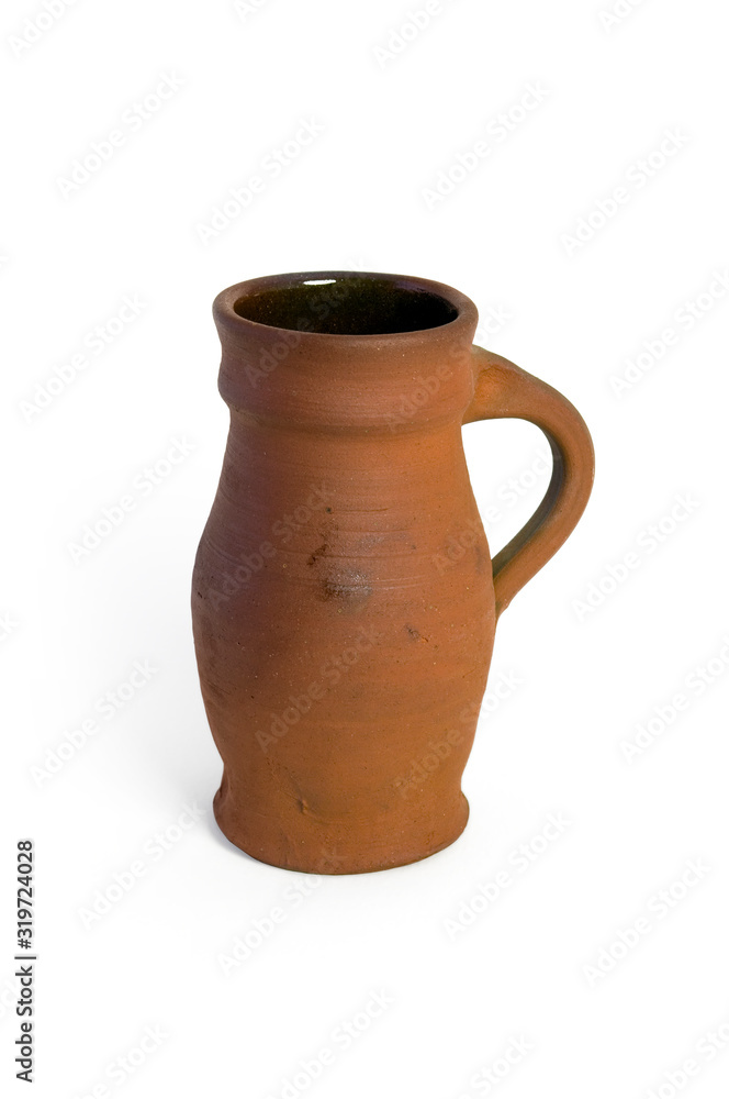 A brown medieval style jug.