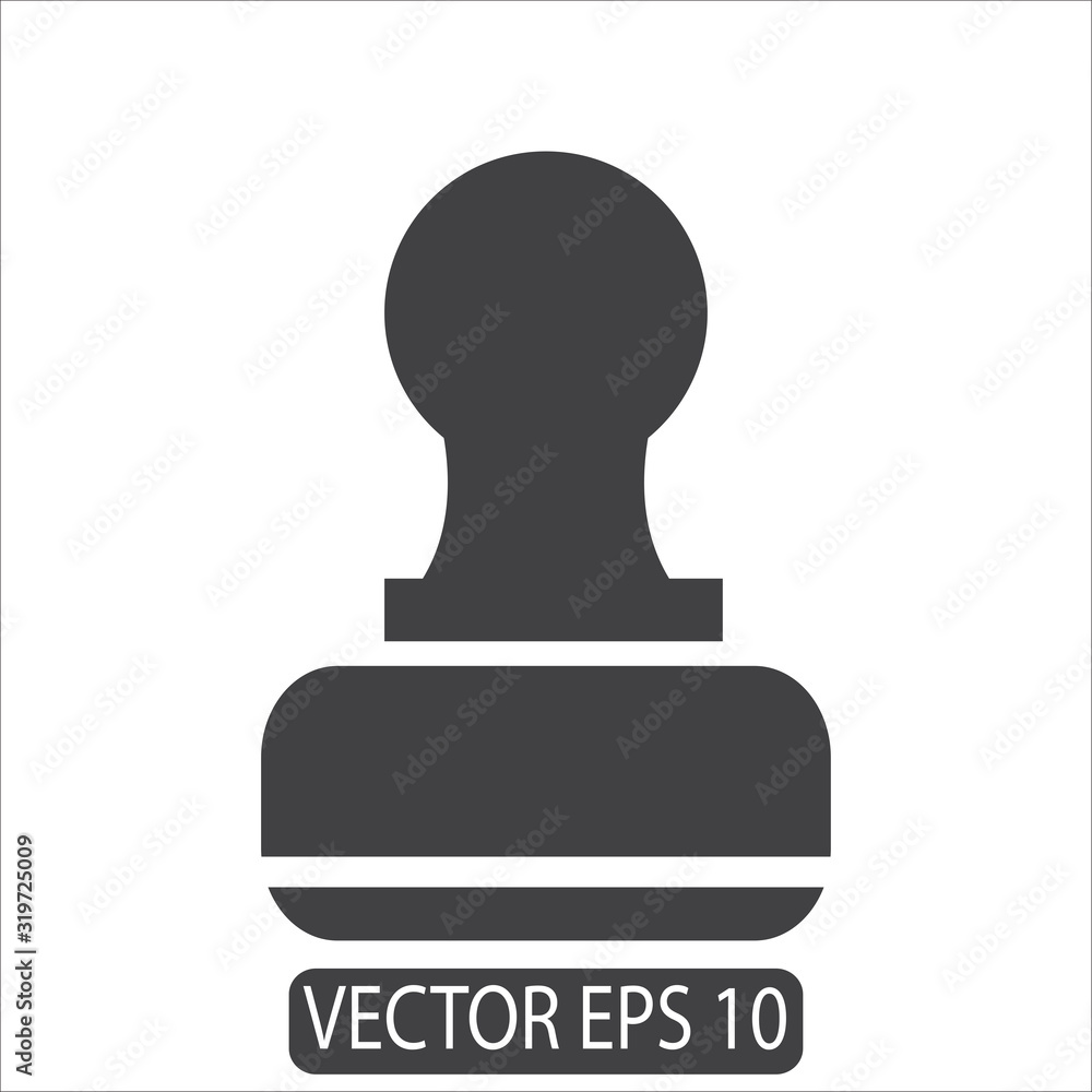 Rubber Stamp Icon , Vector Template Rubber Stamp Icon , Vector Template