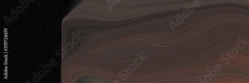 Wallpaper Mural colorful banner with old mauve, black and very dark pink colors. dynamic curved lines with fluid flowing waves and curves Torontodigital.ca