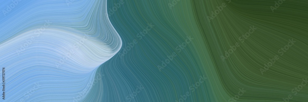 dynamic header with dark slate gray, sky blue and blue chill colors. dynamic curved lines with fluid flowing waves and curves