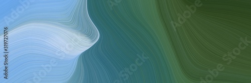 dynamic header with dark slate gray, sky blue and blue chill colors. dynamic curved lines with fluid flowing waves and curves