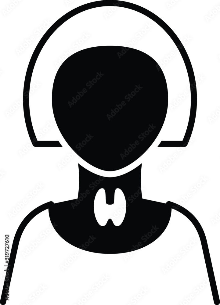 Thyroid icon, vector Thyroid icon, vector