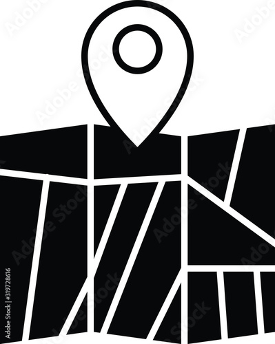 land on map icon