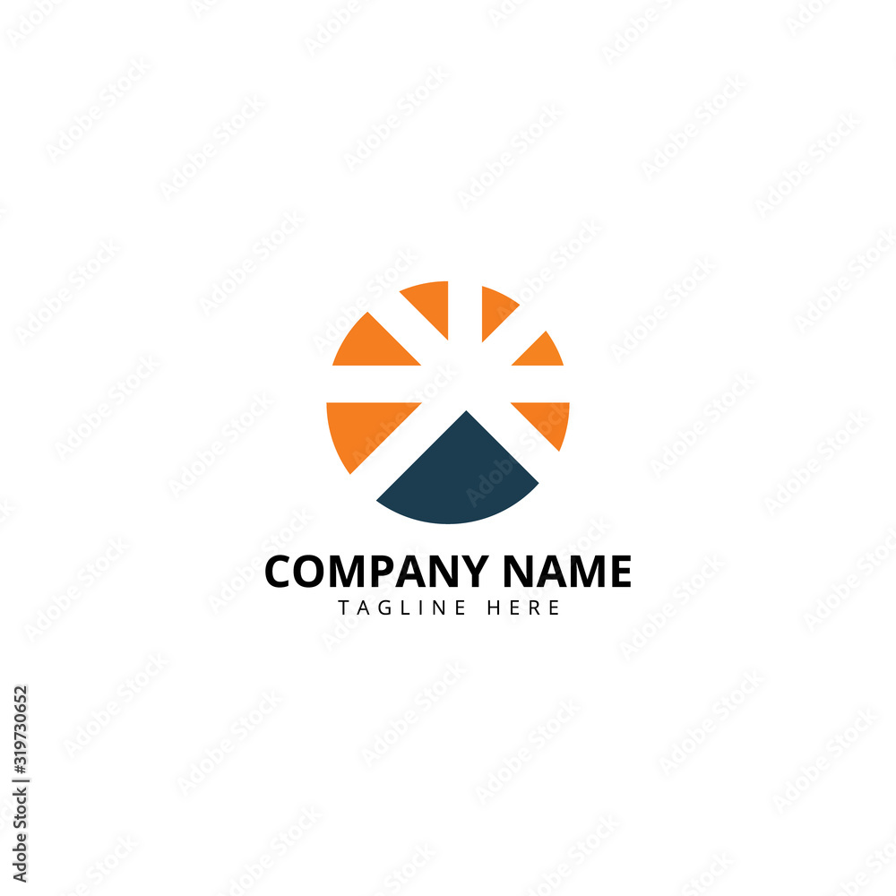 Sun House logo design. Real estate Modern and elegant style design. Sun House logo design. Real estate Modern and elegant style design.
