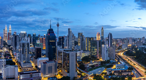 Photography kuala lumpur city skyline