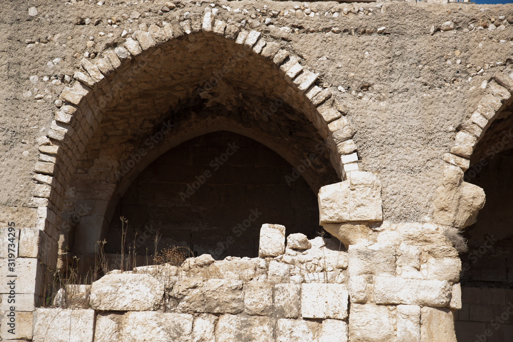 Ruins of Old Roman city in Israel