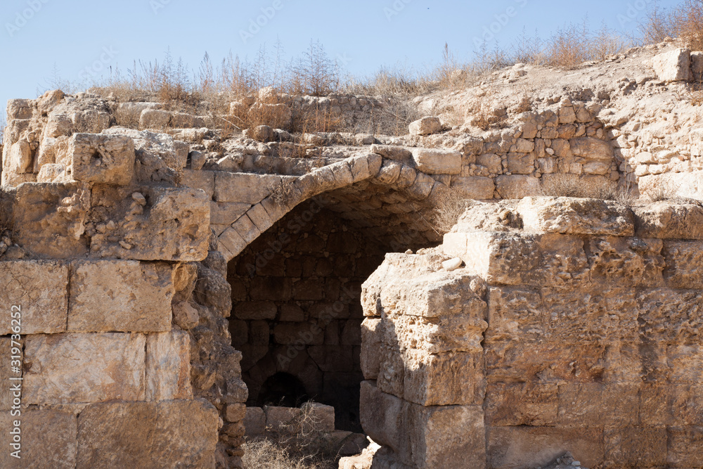 Ruins of Old Roman city in Israel