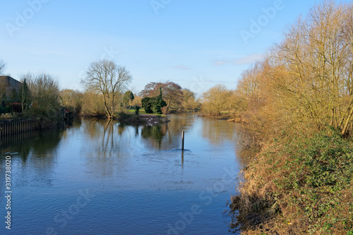 River Trent flowing gently through the countryside