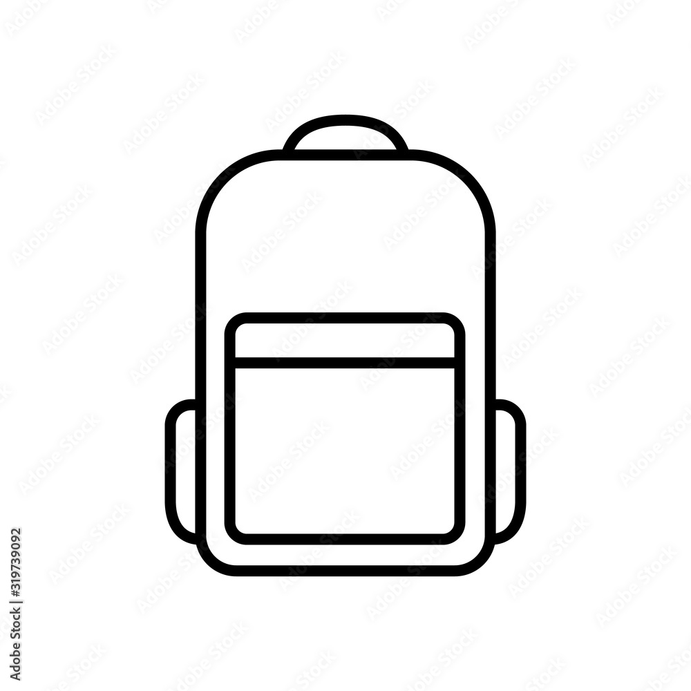 Backpack flat icon. Vector illustration. Backpack flat icon. Vector illustration.